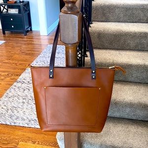 Medium Honey Tote w/ Zipper - PLG